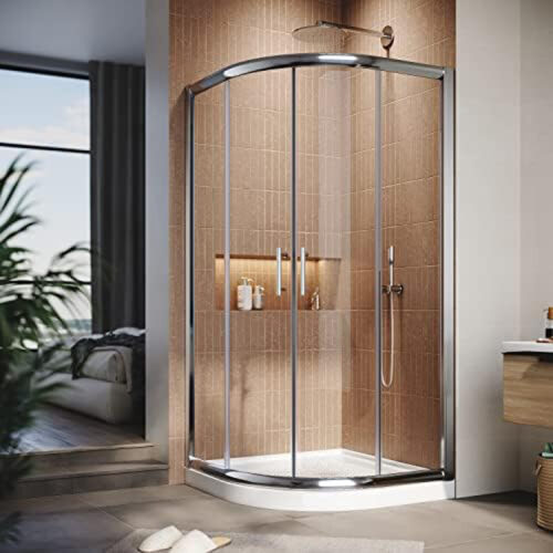 Shower curved glass